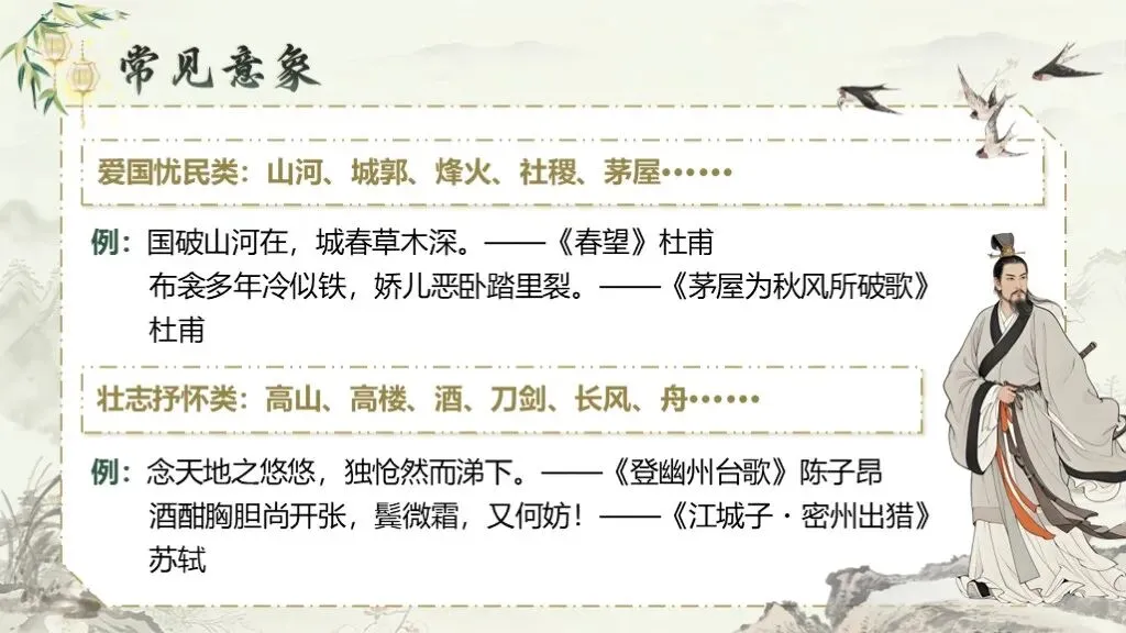 【中考复习】古代诗文阅读《专题十一:古诗词曲鉴赏》课件 第32张 【中考复习】古代诗文阅读《专题十一:古诗词曲鉴赏》课件 第32张