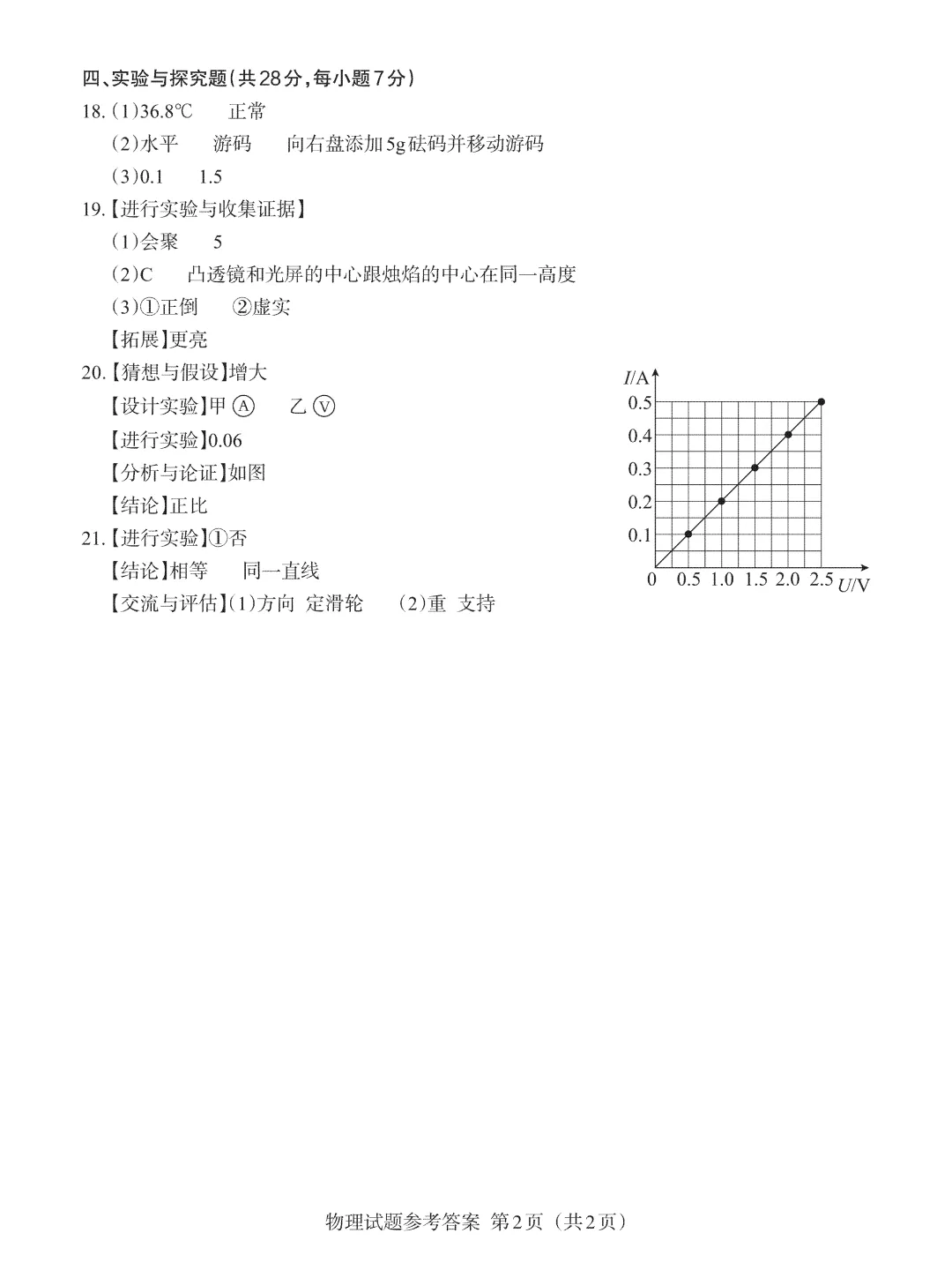 江西中考真题!2022年江西中考【物理】试卷及答案电子版PDF(可下载) 第8张