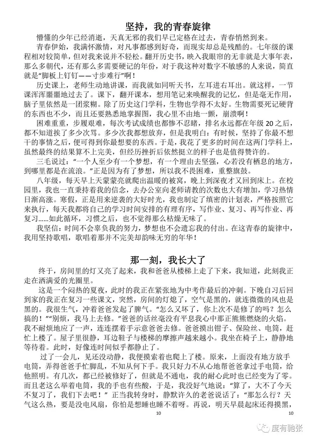 中考:高分作文集锦 第12张