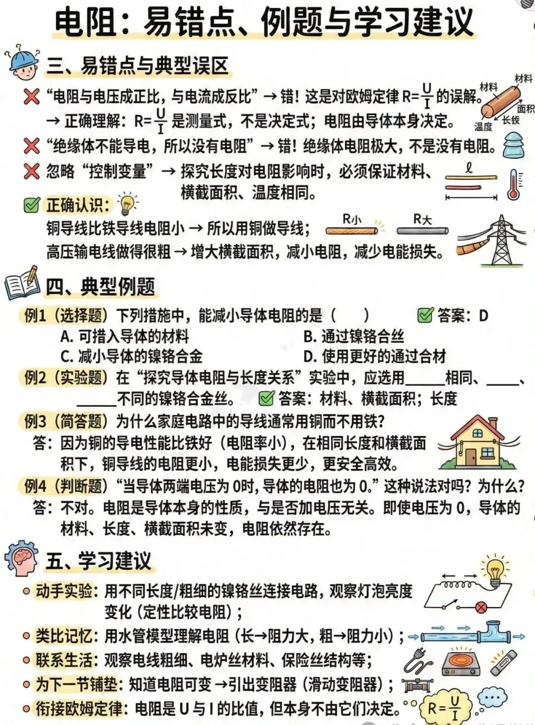 中考电学知识理解起来有困难孩子的福音——漫画版的解读让你理解起来更容易、更形象、更轻松、更透彻!(速速收藏转发) 第15张