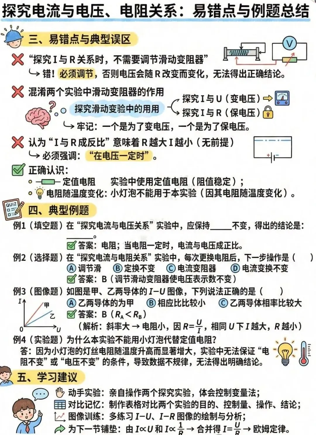 中考电学知识理解起来有困难孩子的福音——漫画版的解读让你理解起来更容易、更形象、更轻松、更透彻!(速速收藏转发) 第18张