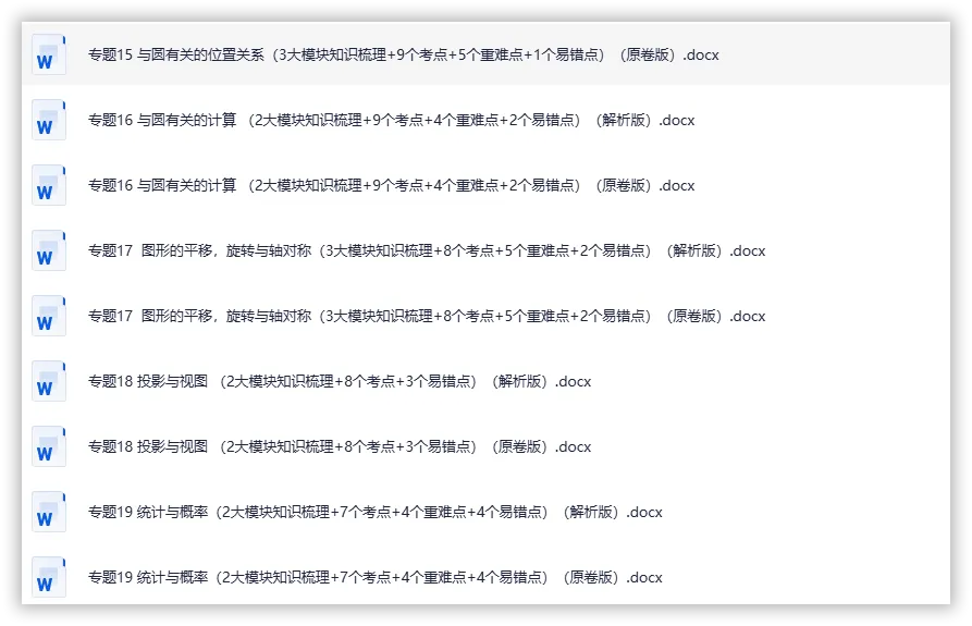 【2026】《初中数学•专题复习》中考(人教),超全知识点梳理、例题解析! 第5张