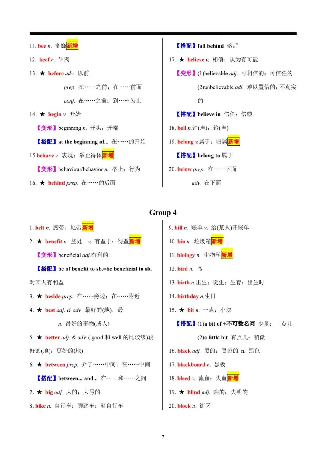 中考词汇 | 20 天搞定中考英语必背 1600 词 第9张