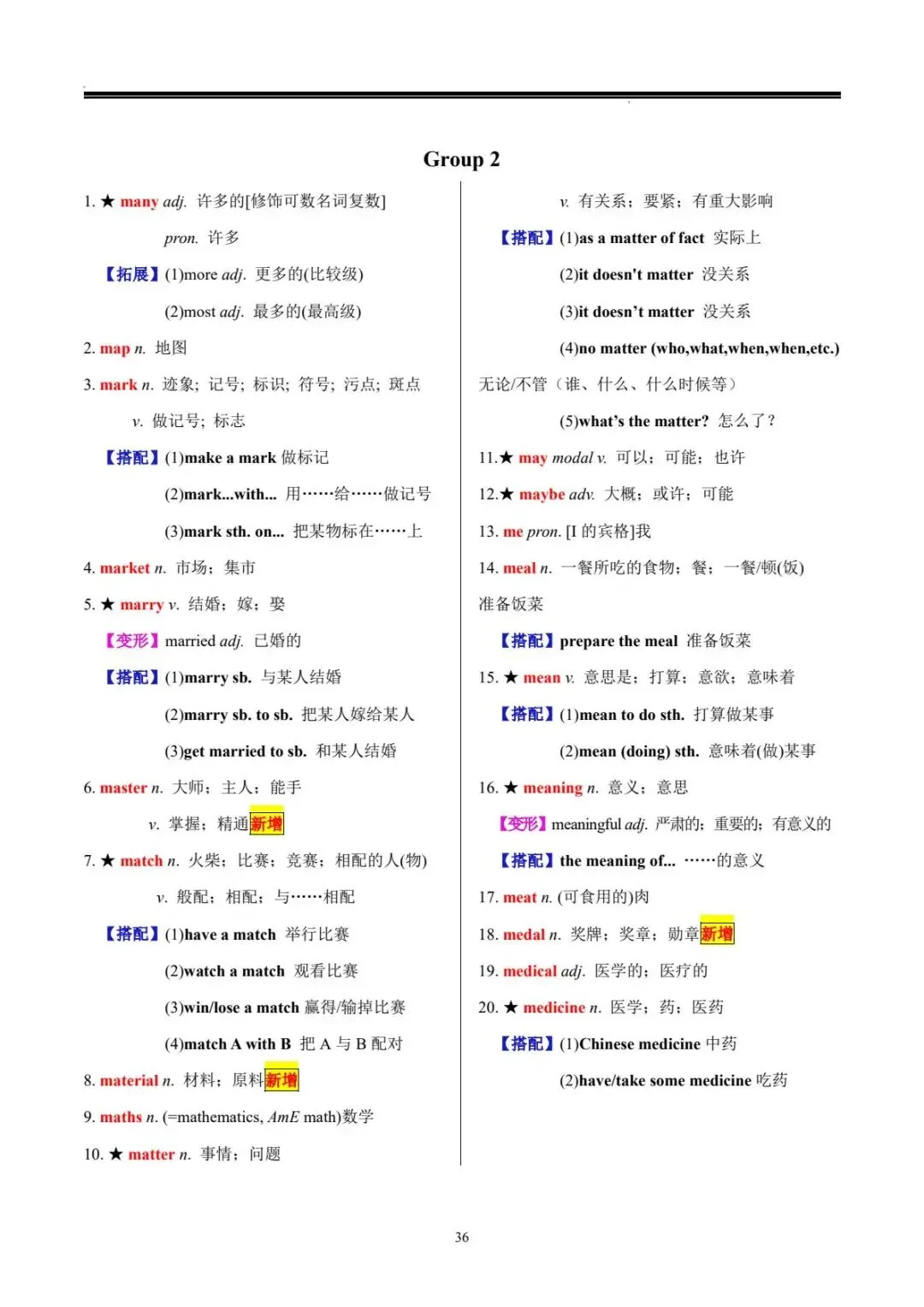 中考词汇 | 20 天搞定中考英语必背 1600 词 第37张