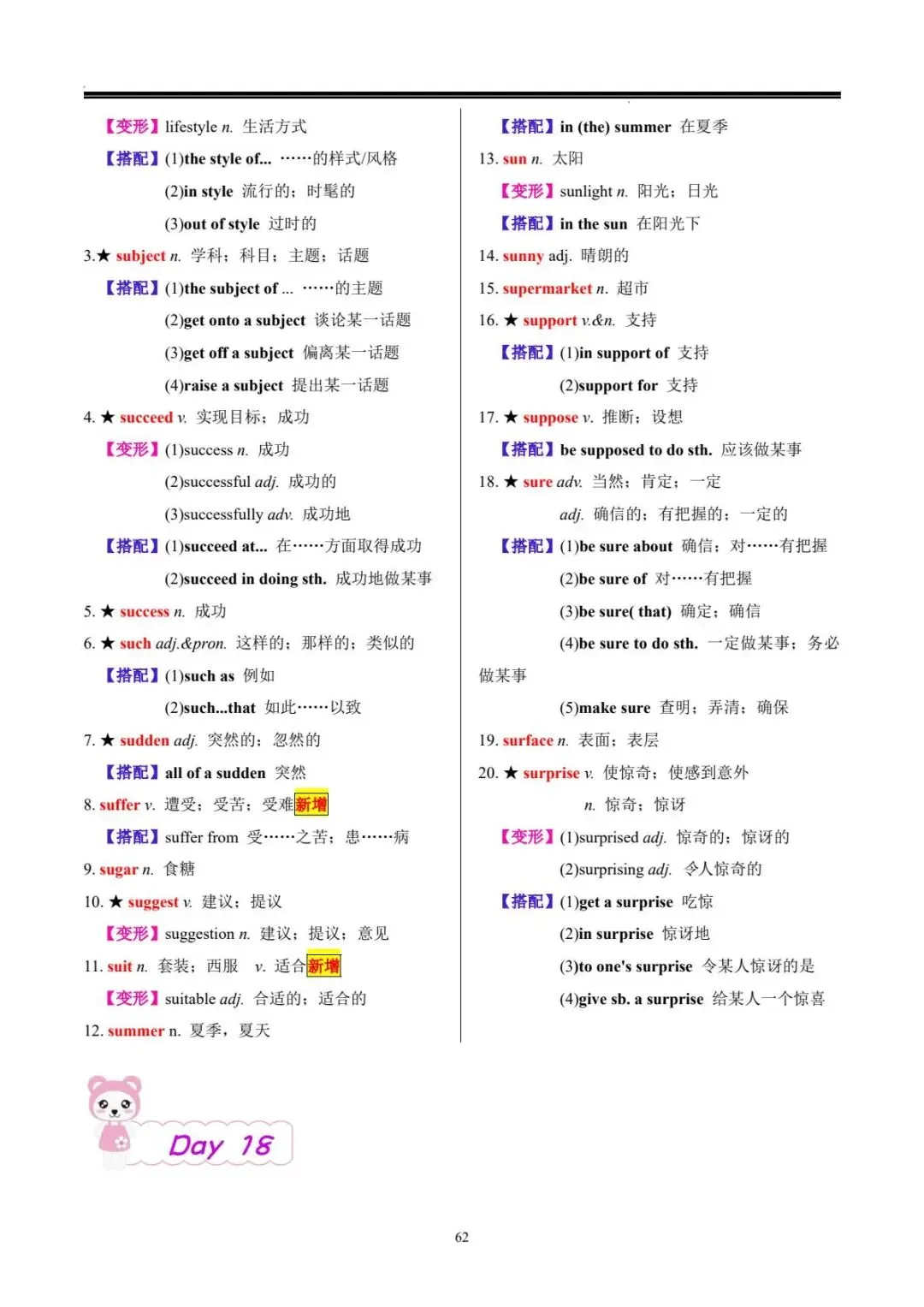 中考词汇 | 20 天搞定中考英语必背 1600 词 第63张