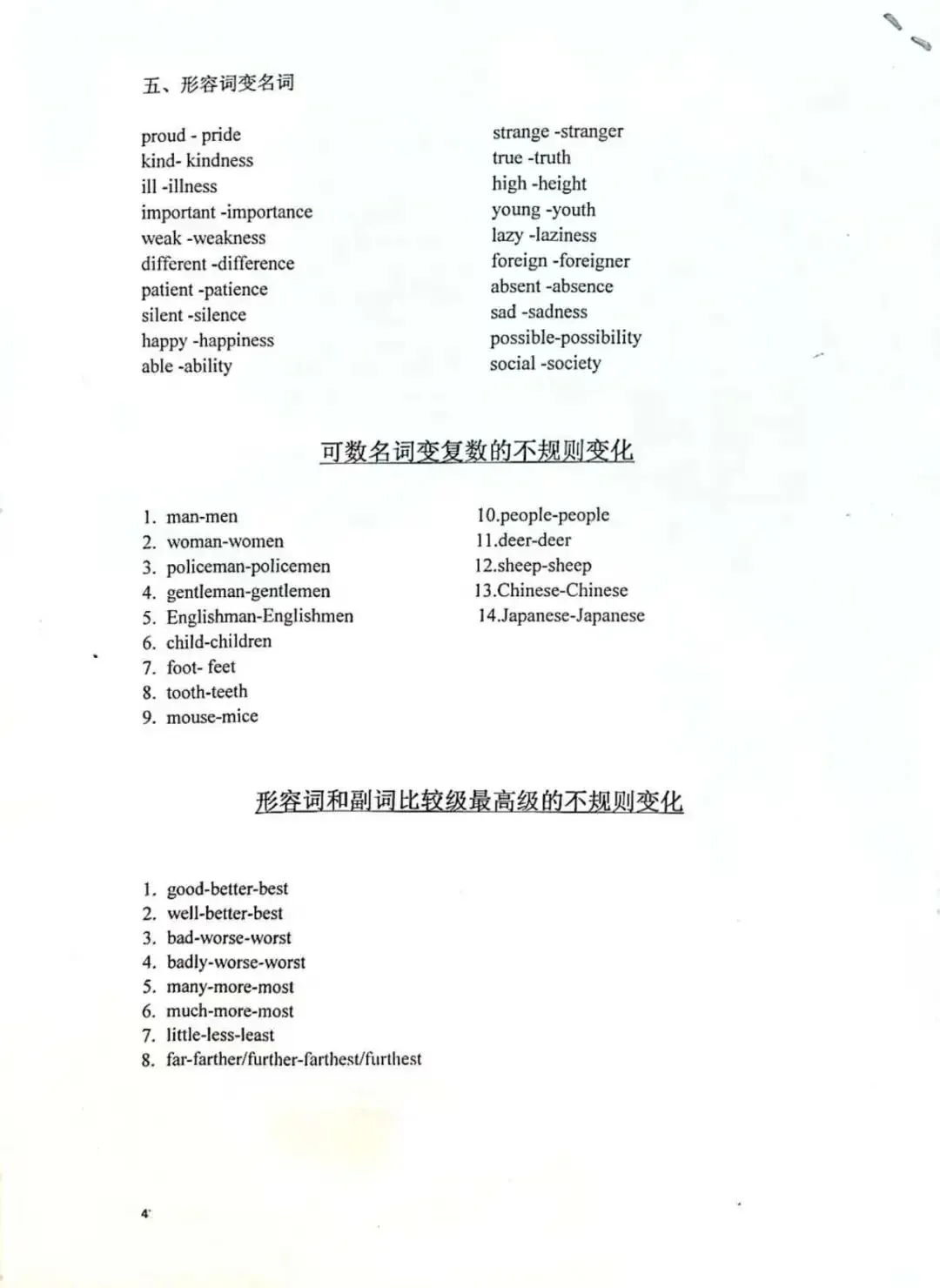 中考英语必备短语归纳 第4张