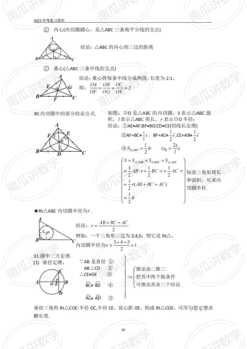 考前必看||2026中考数学基础知识+公式(可下载) 第10张