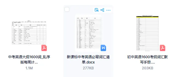 中考英语新课标1600词汇(电子版下载) 第3张 中考英语新课标1600词汇(电子版下载) 第3张