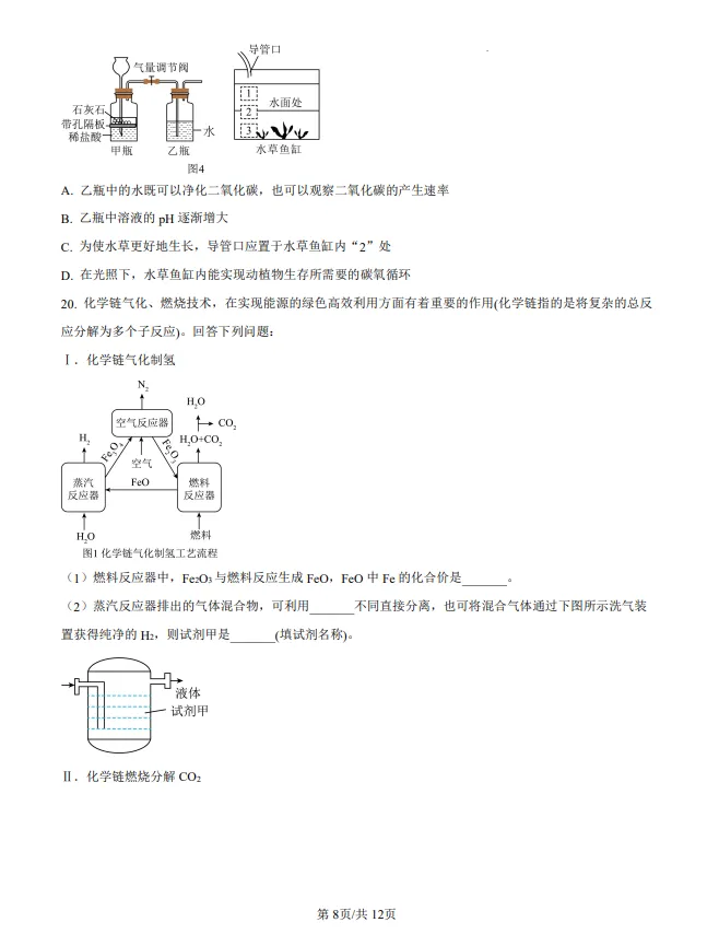 山东2025潍坊中考化学真题| 2025年山东省潍坊市中考化学真题| 高清版,带答案 第8张