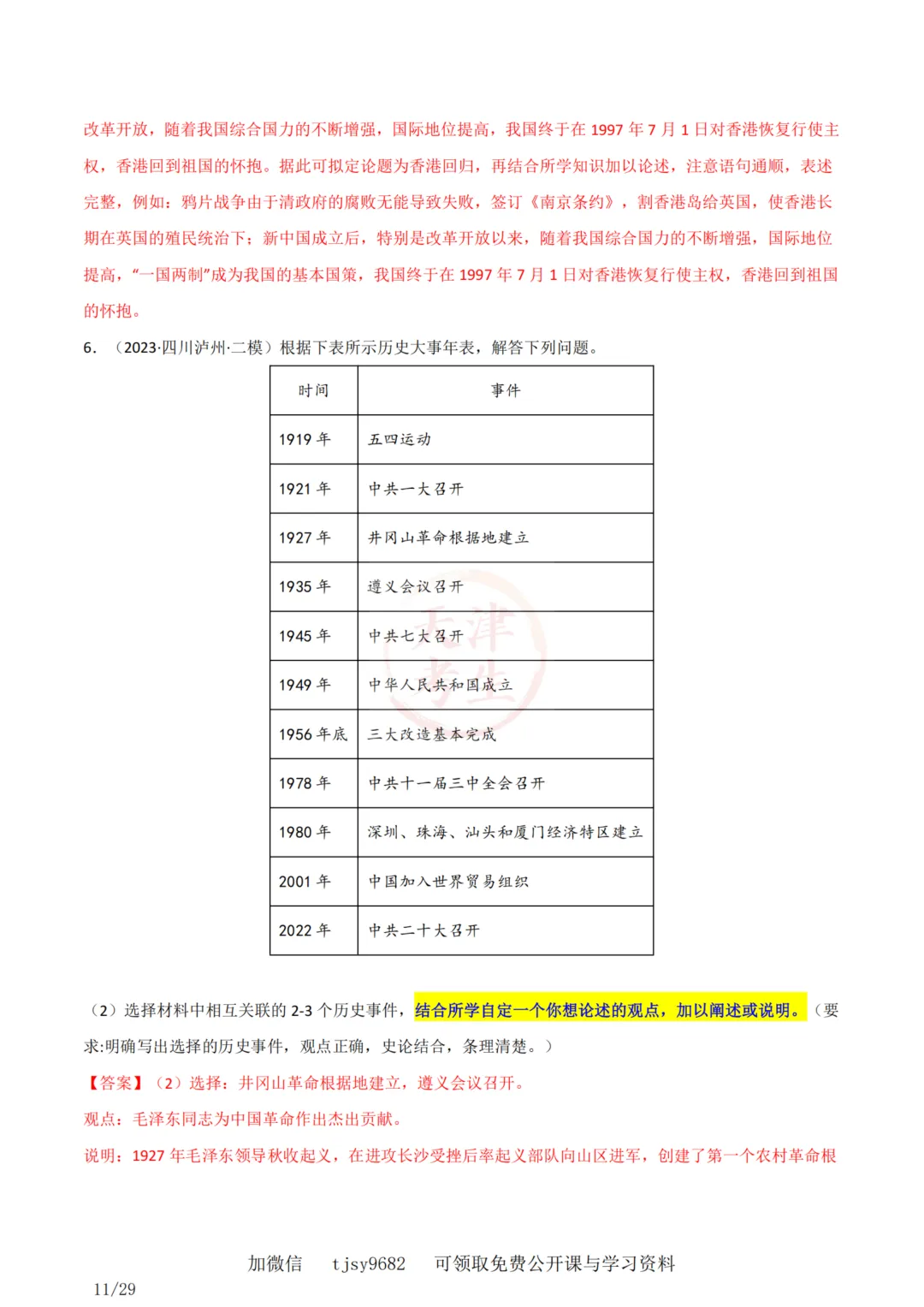 中考历史答题模板11——小论文题 第13张 中考历史答题模板11——小论文题 第13张
