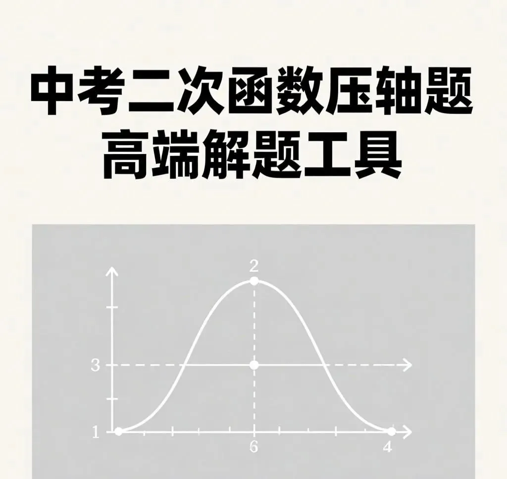 中考数学二次函数压轴题高端解题工具,吃透的话压轴题不再“难于上青天” 第1张