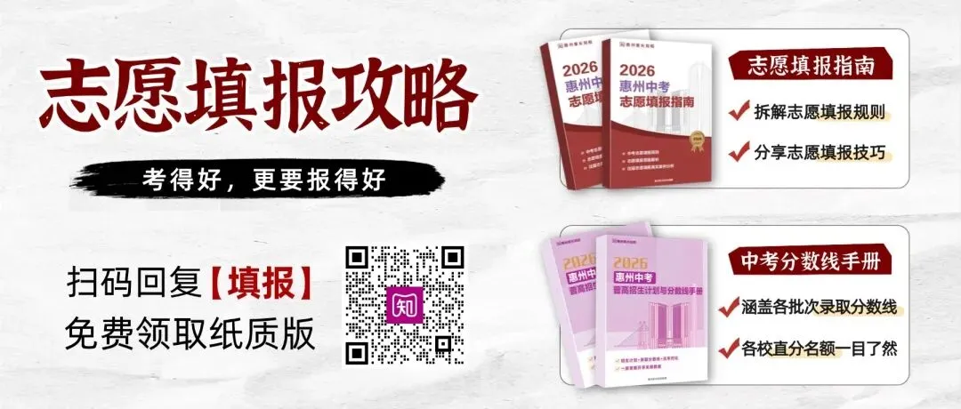 初三家长必看!惠州近3年中考录取分数线汇总! 第1张