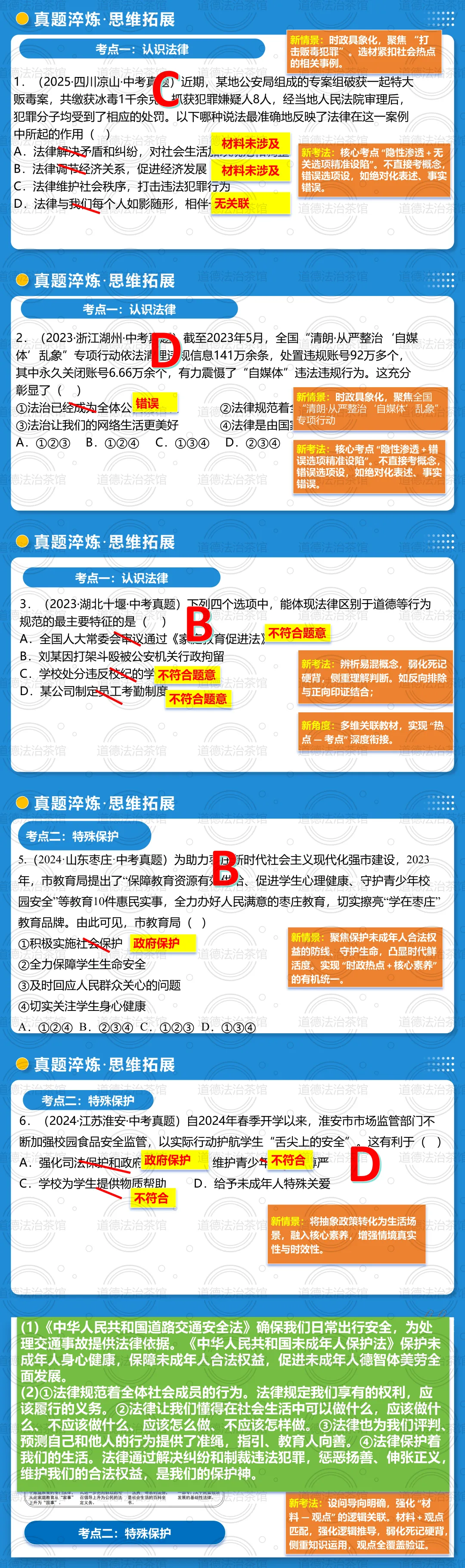 2026中考道法一轮高分指南|道德与法治专题09《走进法治天地》PPT+专练全配套 第8张