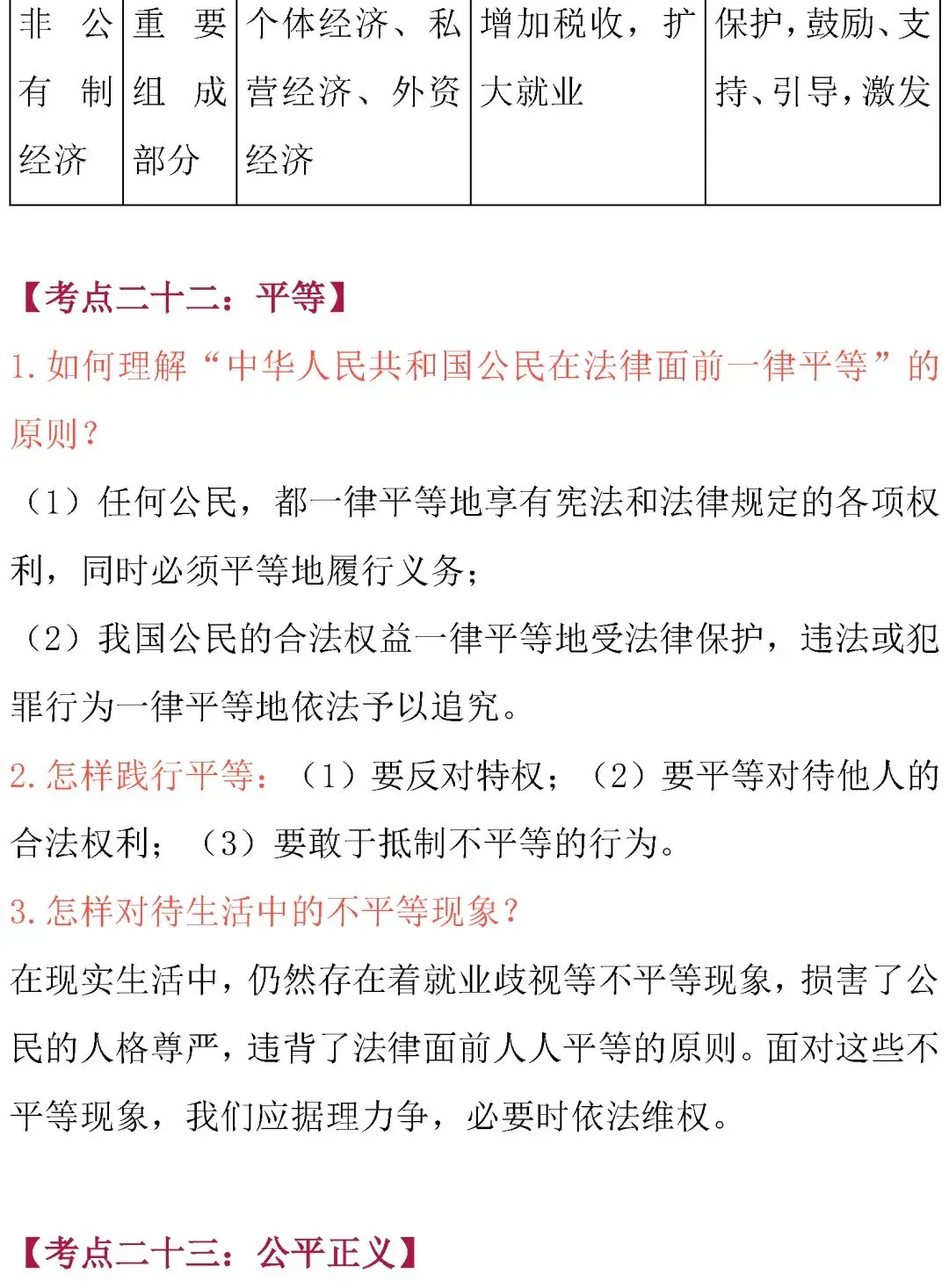 中考道德与法治核心考点内容整理!必背诵 第35张