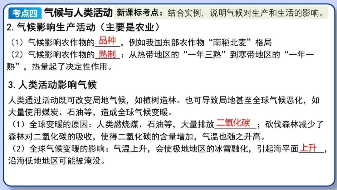 2026年中考地理复习专题六:天气与气候(课件+教学设计+课后习题) 第52张