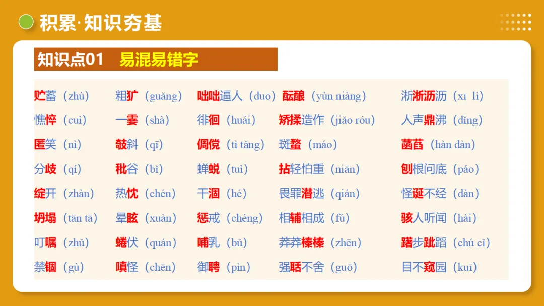 2026年中考复习第01讲《汉字:字音、字形、字义》讲练测 第23张 2026年中考复习第01讲《汉字:字音、字形、字义》讲练测 第23张
