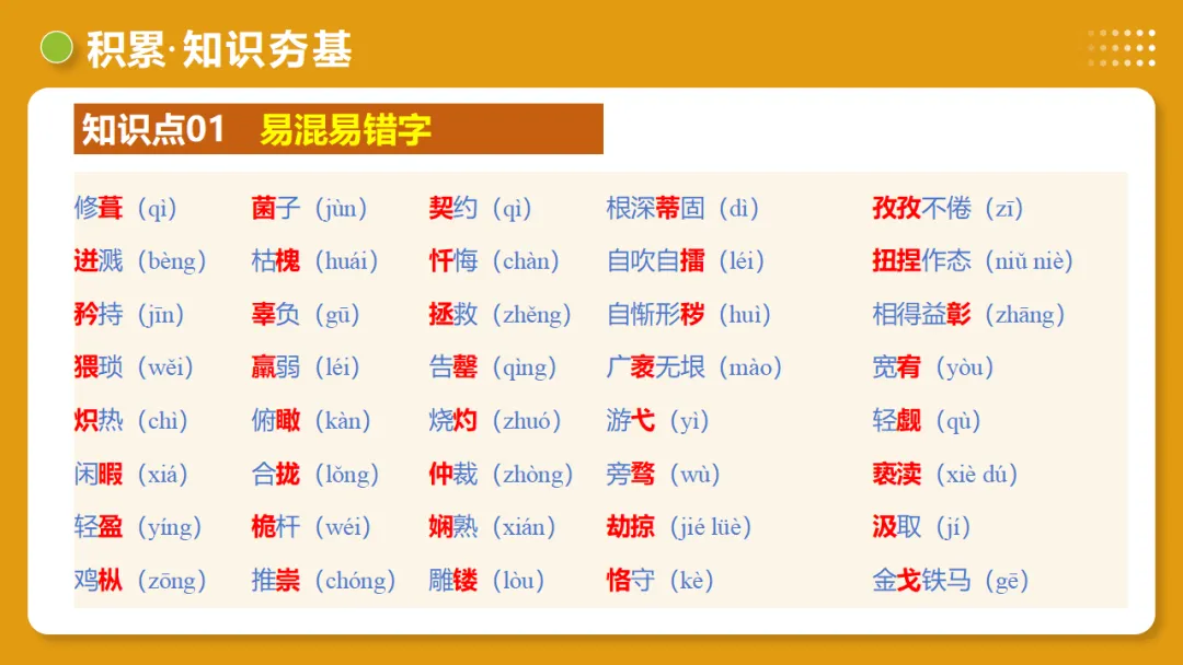 2026年中考复习第01讲《汉字:字音、字形、字义》讲练测 第25张 2026年中考复习第01讲《汉字:字音、字形、字义》讲练测 第25张