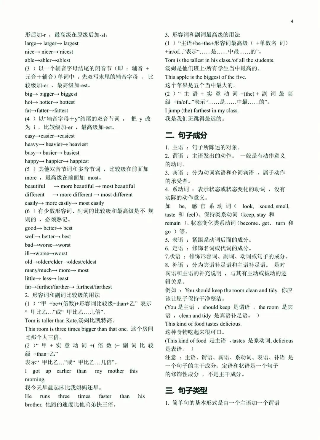中考英语总复习语法大全 第4张
