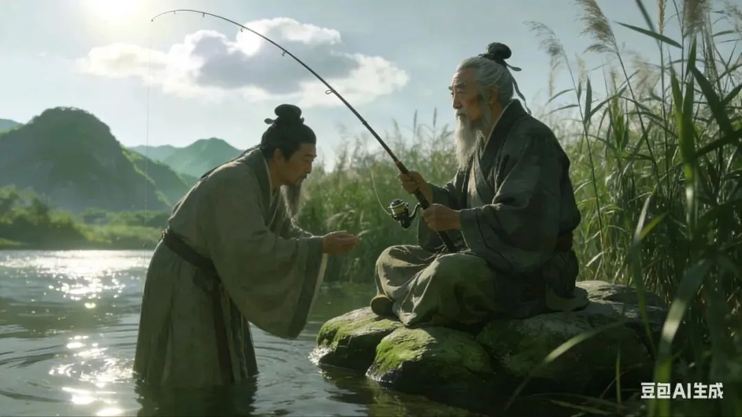中考高级阅读《姜太公钓鱼》 第5张