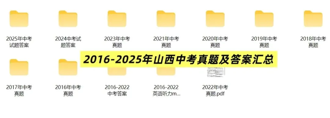 2026山西中考备考|往年中考真题、省适应、一二模等试题汇总! 第1张