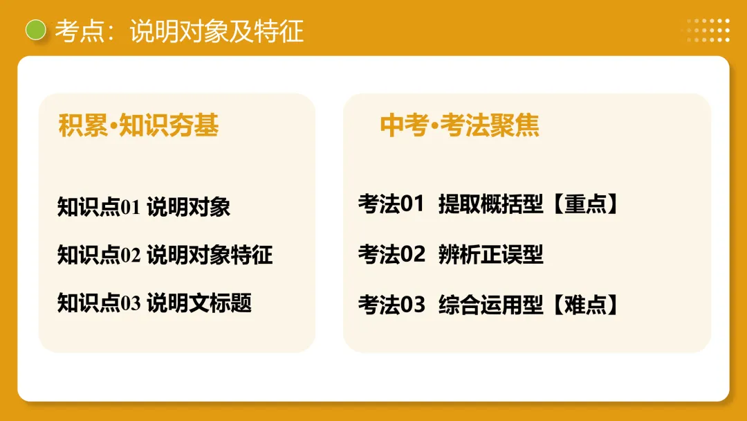 2026年最新中考语文一轮复习—说明文阅读 第01讲 说明对象及特征(课件+讲义+测练) 第34张
