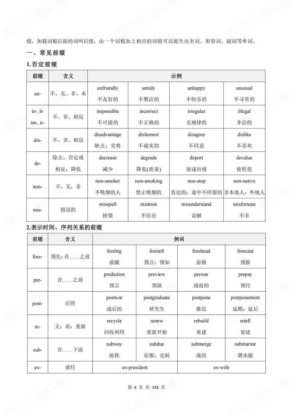初中英语-新版中考16大专题知识梳理中考专项复习归纳 第4张