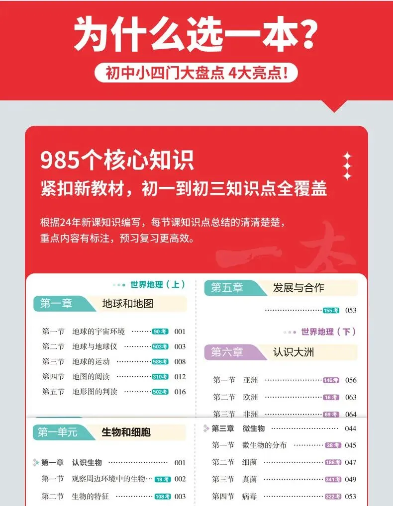 中考三科速记手册 语文数学英语高分干货 初中知识点一本通 学霸必备复习宝典 第4张 中考三科速记手册 语文数学英语高分干货 初中知识点一本通 学霸必备复习宝典 第4张