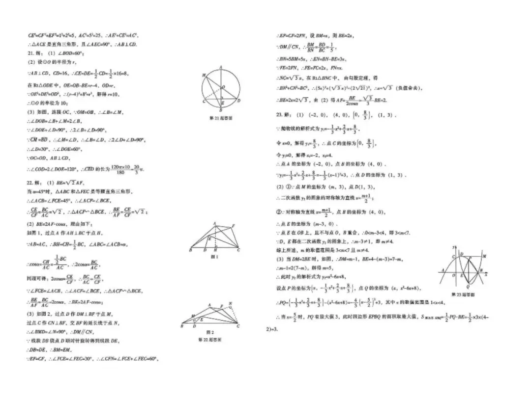 2026年辽宁省中考数学样题+答案 第7张