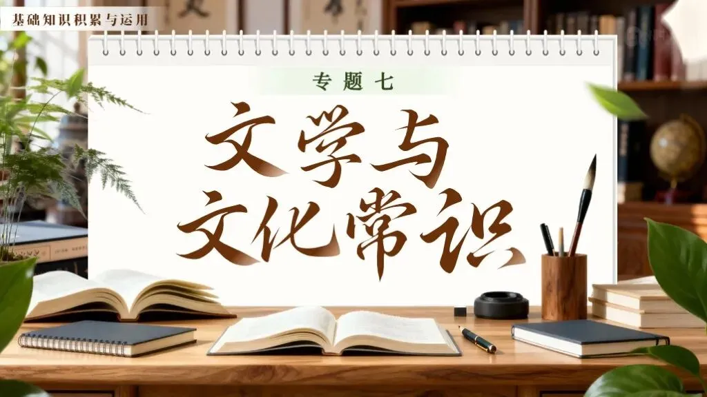 【中考语文】一轮复习《专题七:文学与文化常识》| 教学课件 第3张