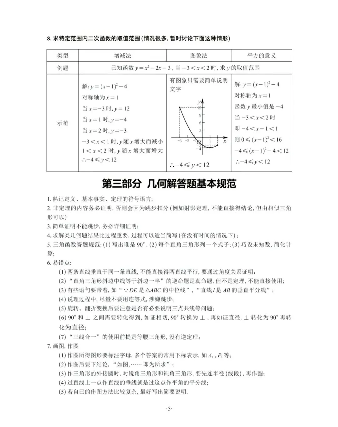 数学中考答题规范 第7张