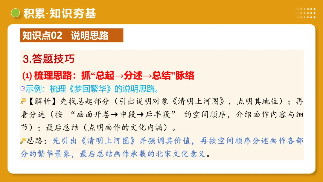 2026年最新中考语文一轮复习—说明文阅读 第02讲 说明顺序、思路与段落(课件+讲义+测练) 第42张