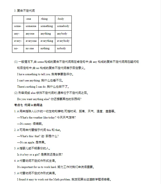 中考英语语法讲义练习(免费领取) 第10张