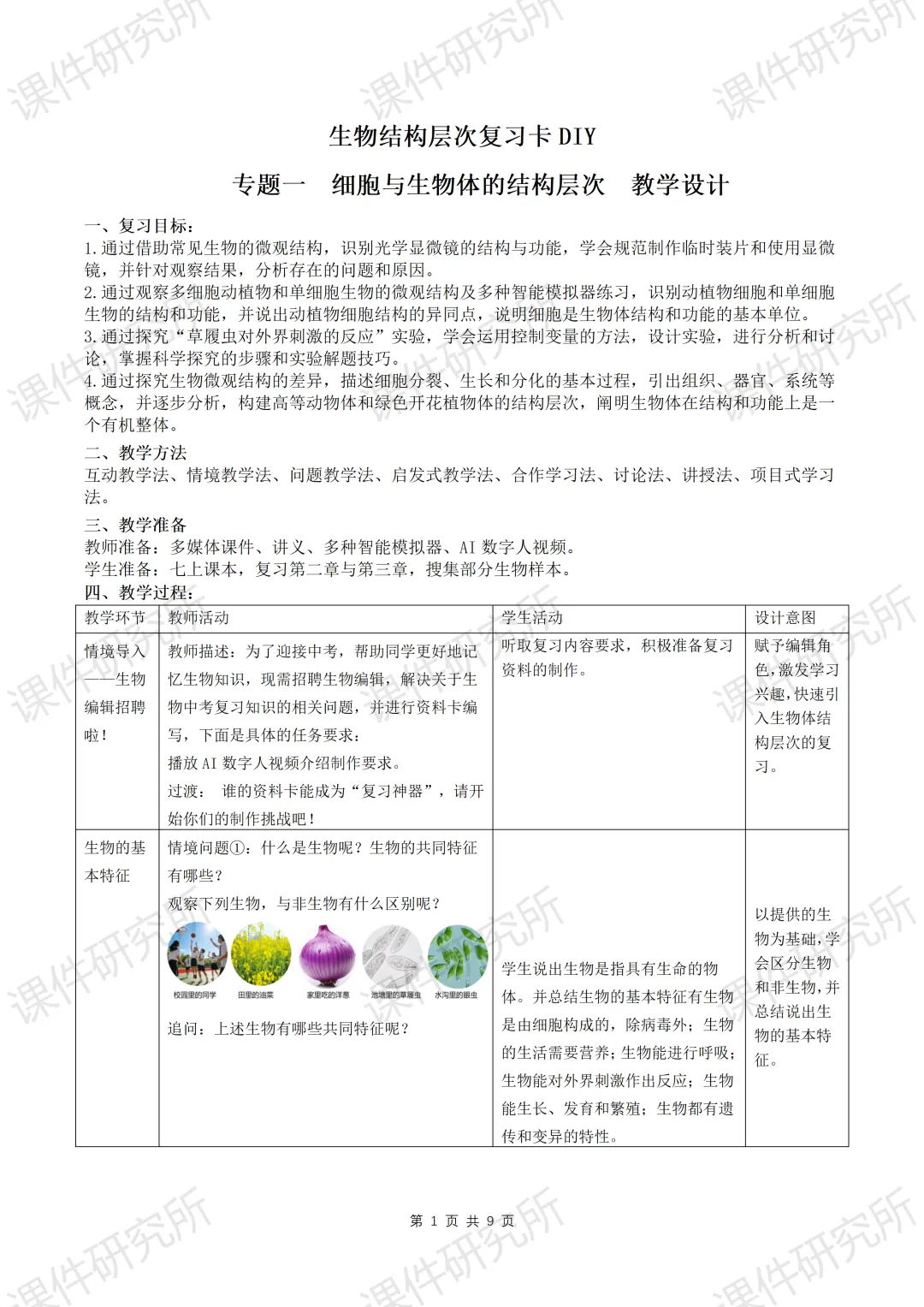 AI赋能生物复习课!——中考生物情境复习《细胞和生物体的结构层次》课件设计“生物编辑招聘”情境,带学生快速进入复习状态!丨自营系列 第32张