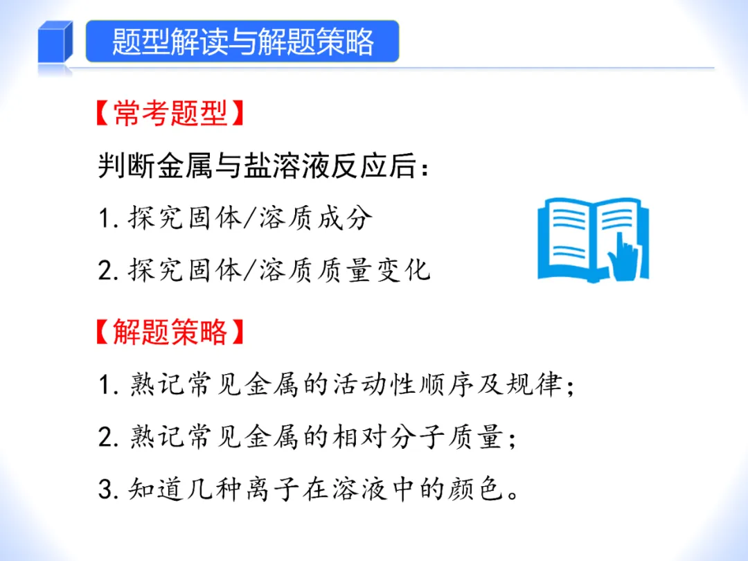 中考化学——金属和盐溶液反应专题 第2张