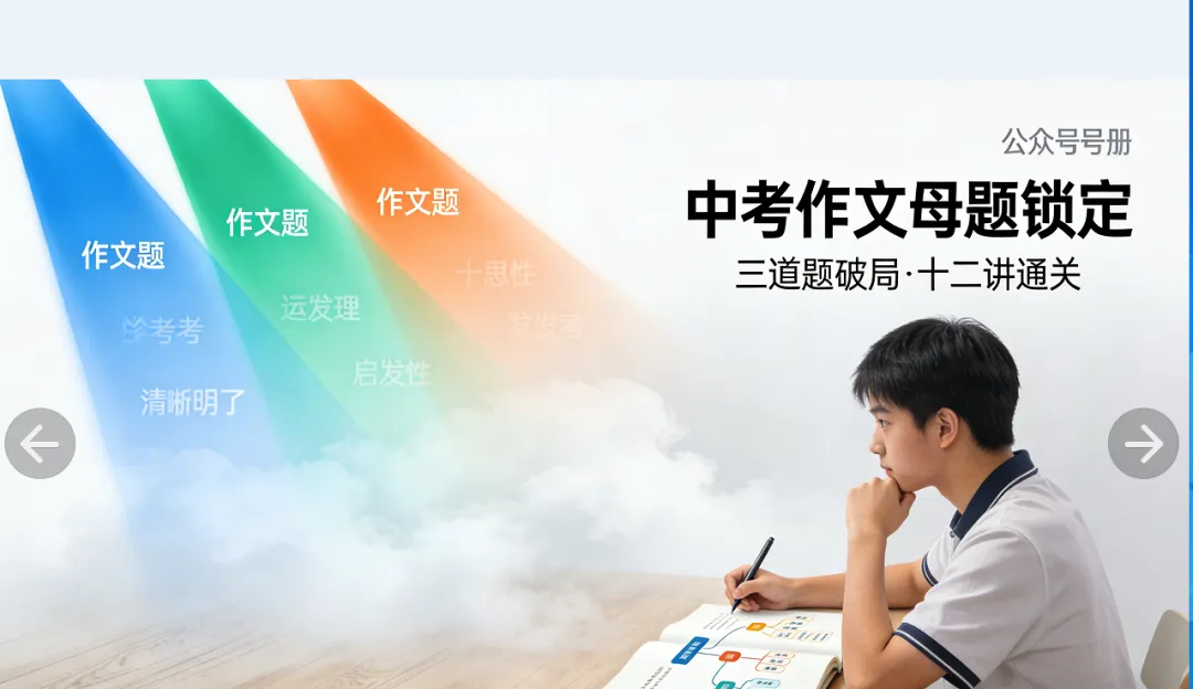 于烨老师2026中考作文仿真训练十二讲: 用三道预测题练透所有考点之第十讲 第2张