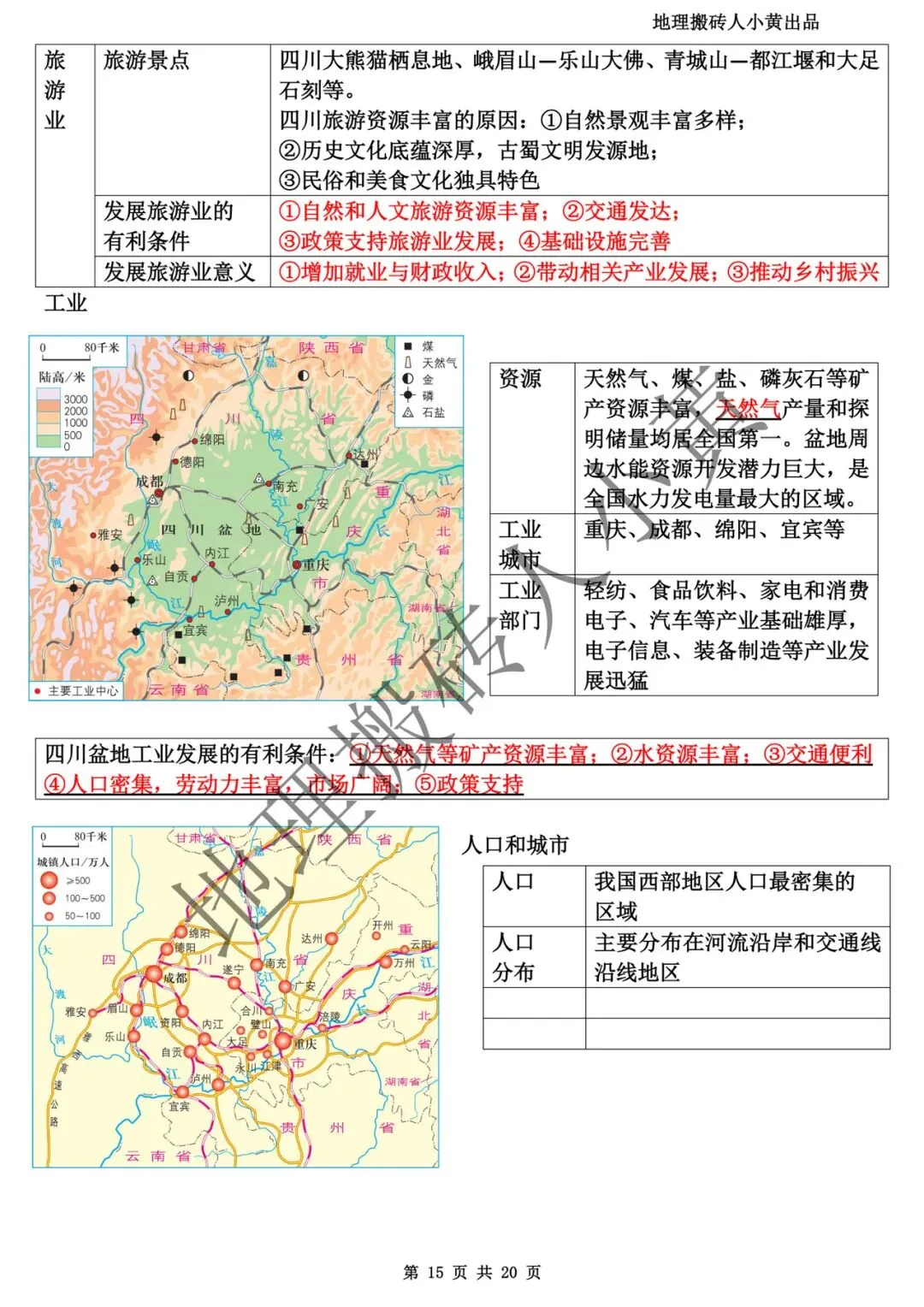 【中考复习】2025-2026学年最新教材八下地理粤教版知识点总结(背诵版和默写版) 第16张