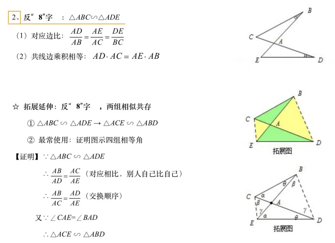 中考||重要考点【相似模型】汇总,8种重要模型解读! 第8张