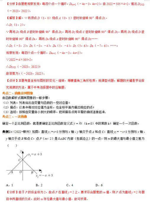 直接发!广州中考数学必备知识点,少量高清学习资源! 第6张