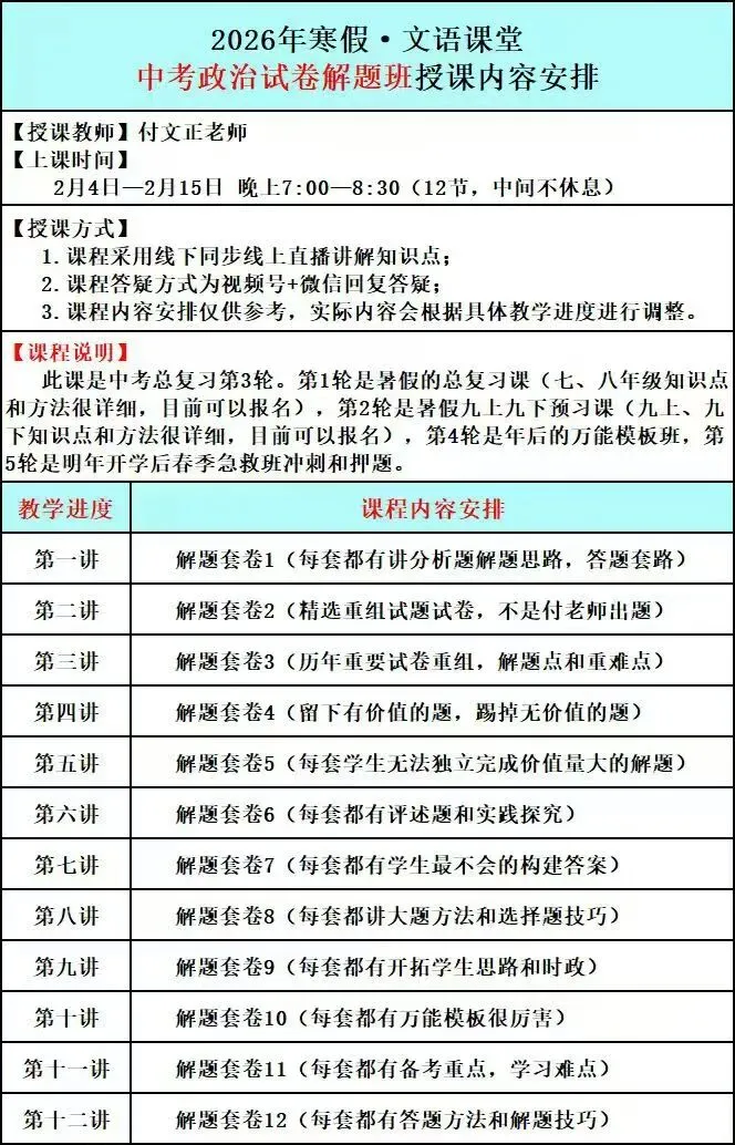 中考冲刺|别让梦想在寒假冬眠:百日蓄力,静待花开 第6张 中考冲刺|别让梦想在寒假冬眠:百日蓄力,静待花开 第6张