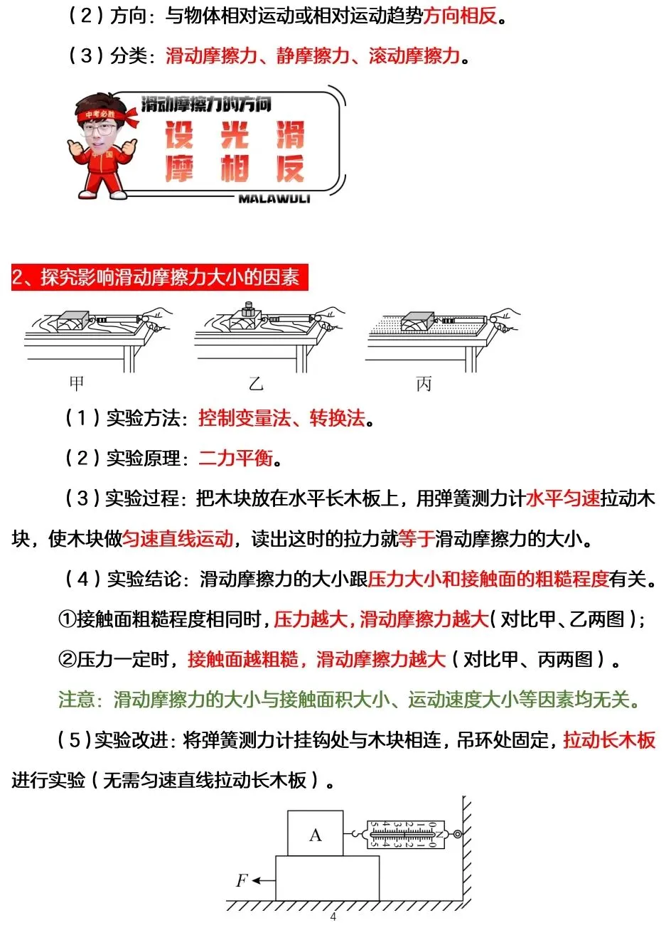 中考物理一轮复习之力学压强 第18张