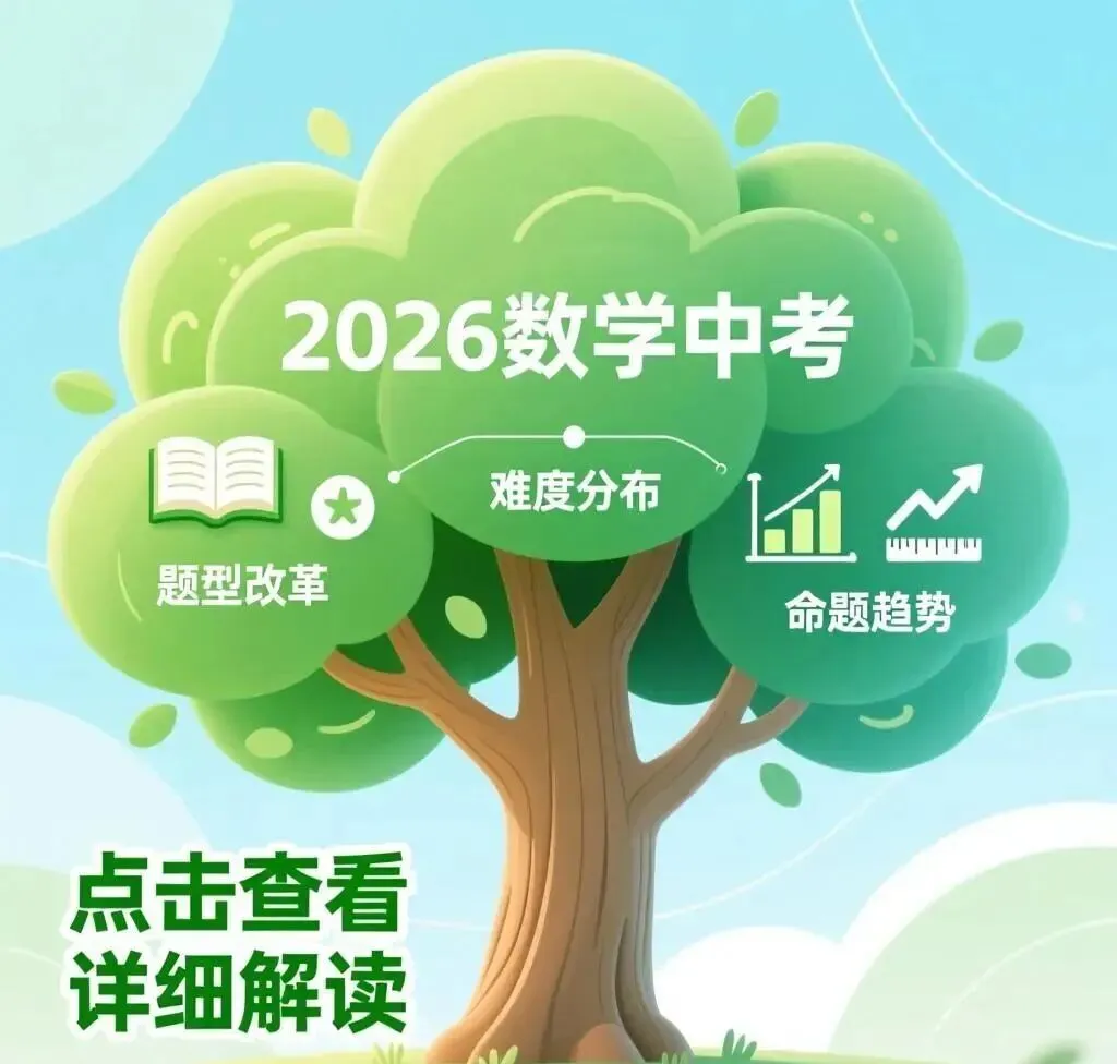 2026年数学中考变化+解读! 第1张