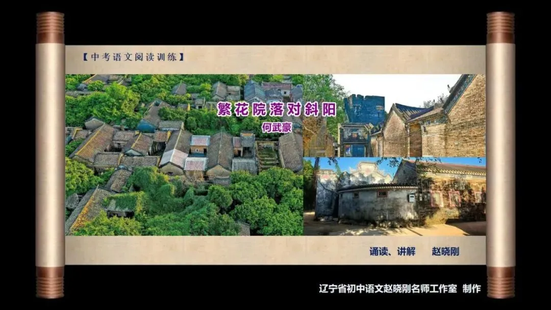 【中考阅读指导】繁花院落对斜阳(何武豪)广东2025 第2张