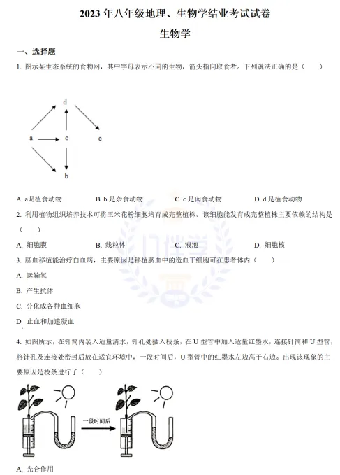 2023年包头市中考试卷(9科)+答案(文末有word+pdf电子版免费下载) 第13张