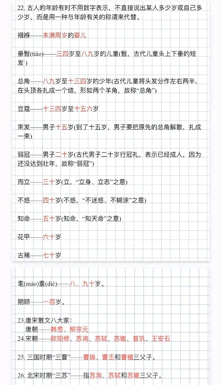 中考文学常识【建议收藏】 第3张