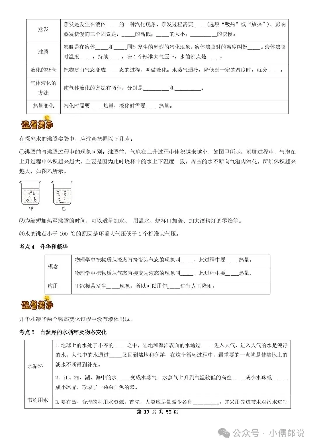 学霸笔记 | 2025届中考物理知识梳理+全国通用(学生版)-第10张图片-四季读书网 学霸笔记 | 2025届中考物理知识梳理+全国通用(学生版)-第10张图片-四季读书网