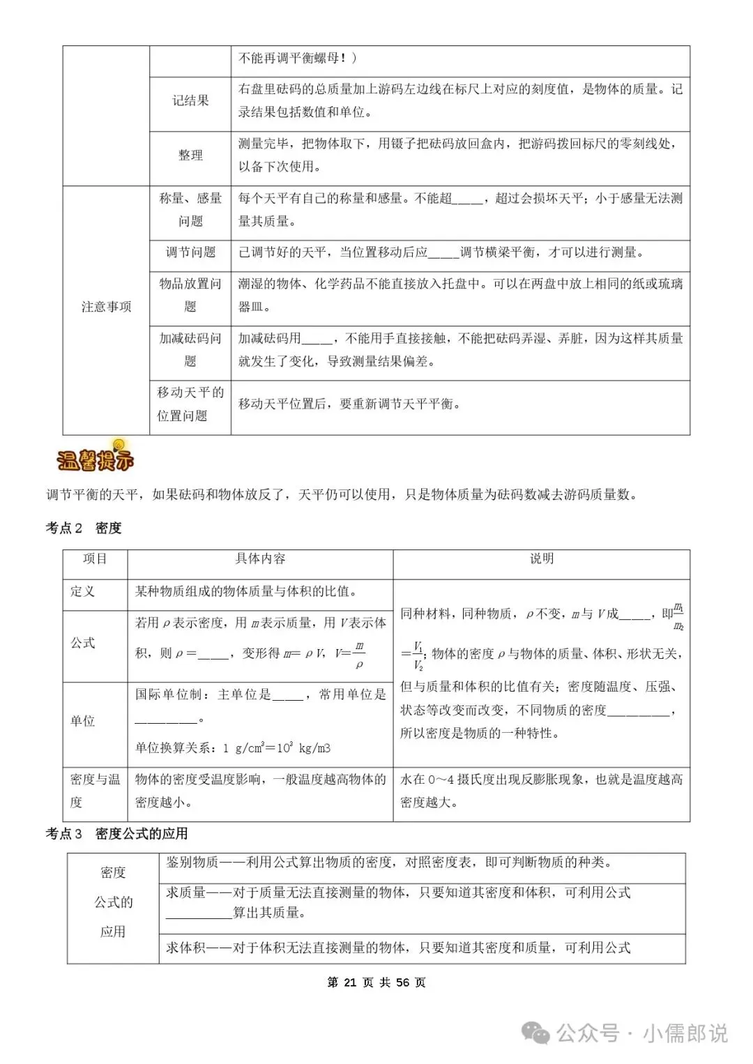 学霸笔记 | 2025届中考物理知识梳理+全国通用(学生版)-第21张图片-四季读书网 学霸笔记 | 2025届中考物理知识梳理+全国通用(学生版)-第21张图片-四季读书网