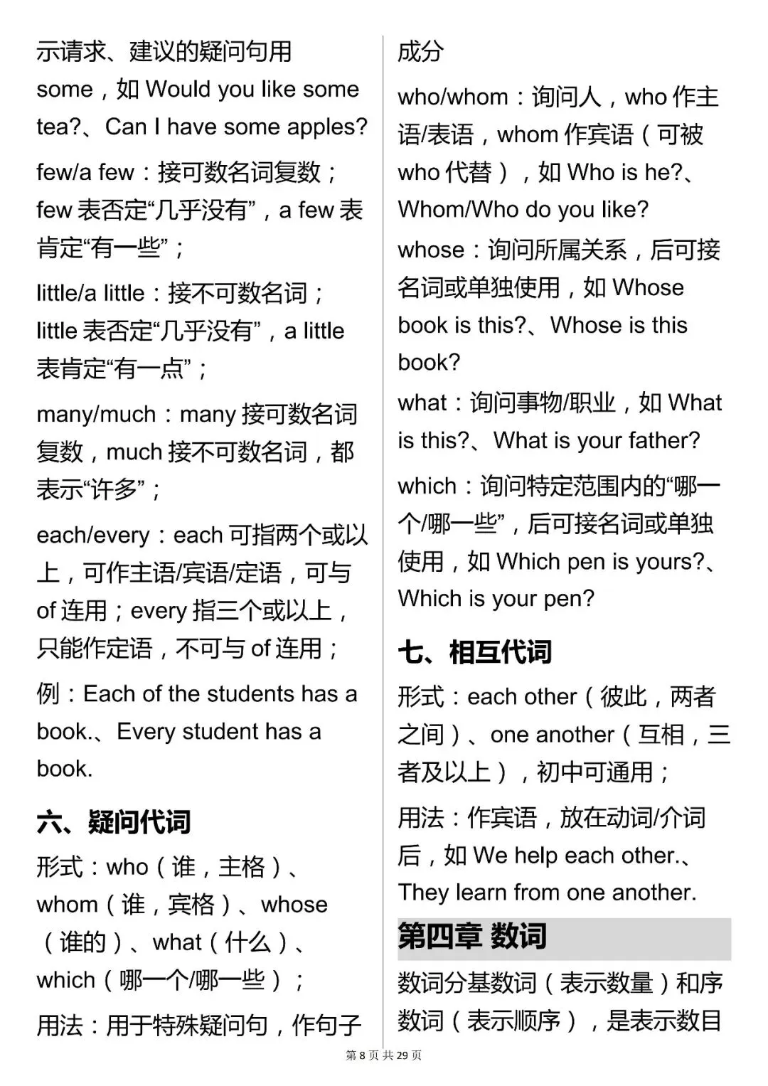 假期提分必背,中考英语【语法核心知识点汇总】,可打印 快收藏 第8张 假期提分必背,中考英语【语法核心知识点汇总】,可打印 快收藏 第8张