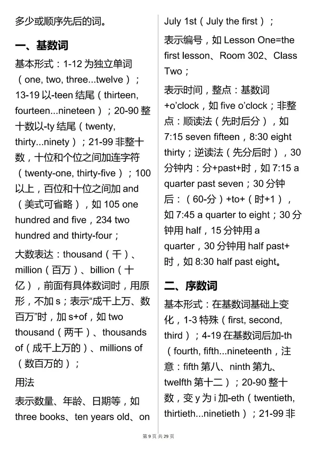 假期提分必背,中考英语【语法核心知识点汇总】,可打印 快收藏 第9张 假期提分必背,中考英语【语法核心知识点汇总】,可打印 快收藏 第9张