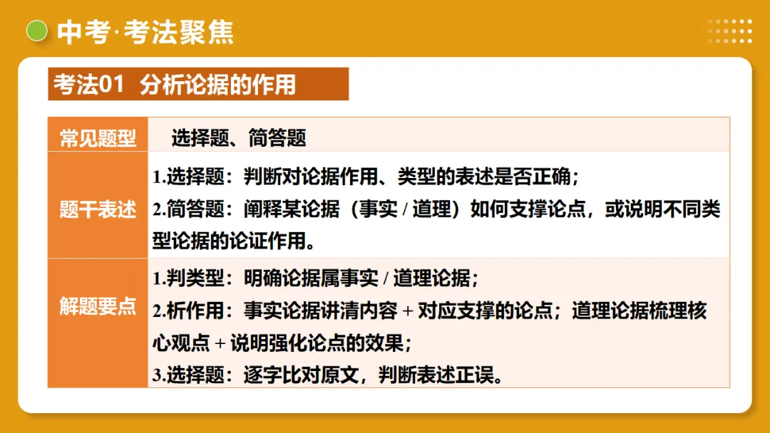 2026年中考语文复习议论文阅读第2讲《 论据分析概括与补充》讲练测 第28张