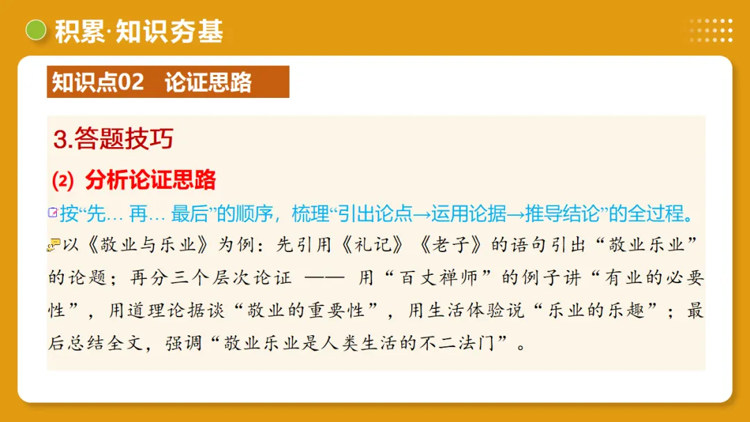 2026年中考语文复习议论文阅读第3讲《论证方法、思路与结构》讲练测 第21张 2026年中考语文复习议论文阅读第3讲《论证方法、思路与结构》讲练测 第21张